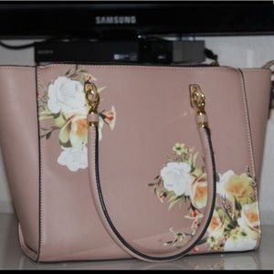 Floral tote bag